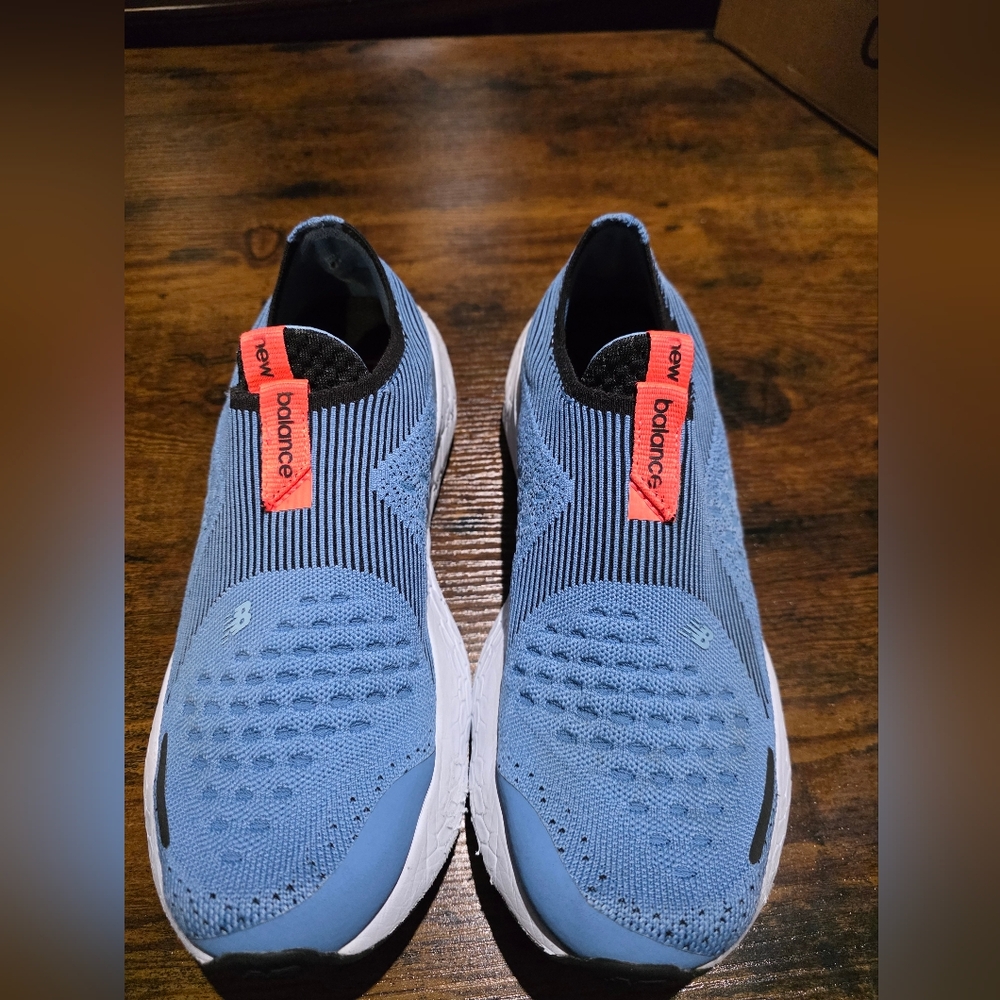 New Balance Blue and Black Slip-On Sneakers